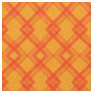 Red check stripes over a bright, orange-yellow fabric