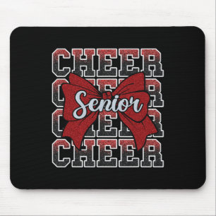 Red Cheer Senior 2025 Cl Cheerleading Girl Graduat Mouse Pad