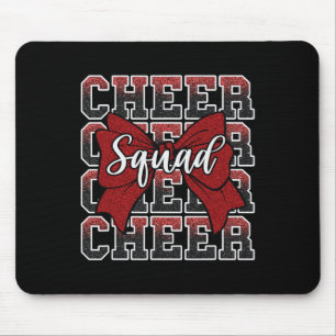 Red Cheer Squad Funny Sport Cheerleader Cheerleadi Mouse Pad