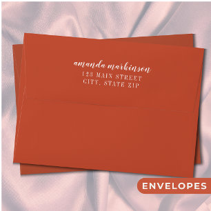 Red Chequered Garden Berry Sweet Bunny Baby Shower Envelope