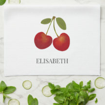 Red Cherries Fruit Personalised Name