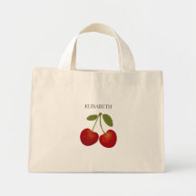 Red Cherries Fruits Personalise Name Custom