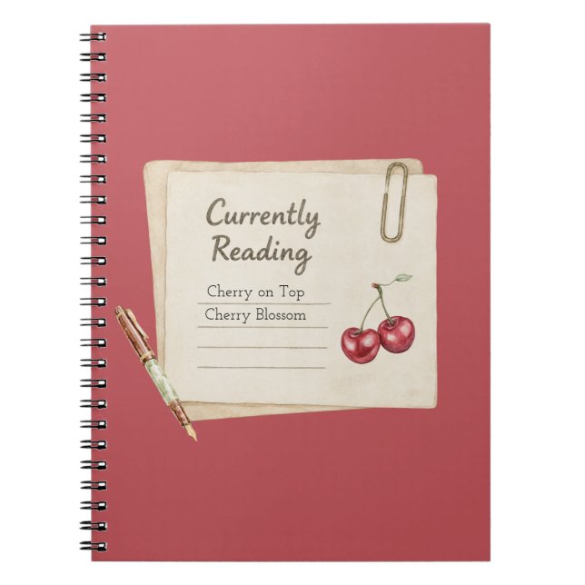 Red Cherries Pen Books List  (Front)