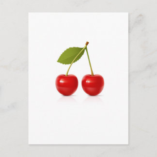 Red Cherries Postcard