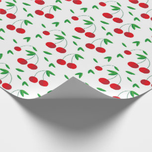 Red Cherries Summer All Occasion Wrapping Paper
