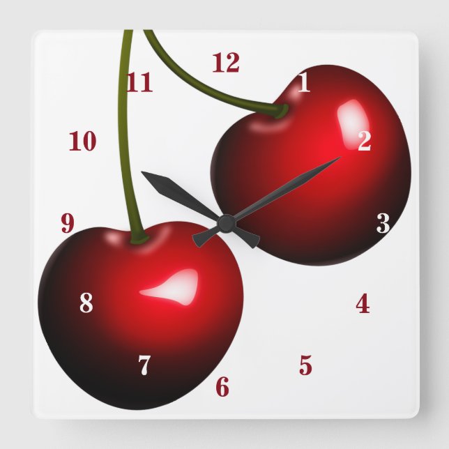 Red Cherry Clock (Front)