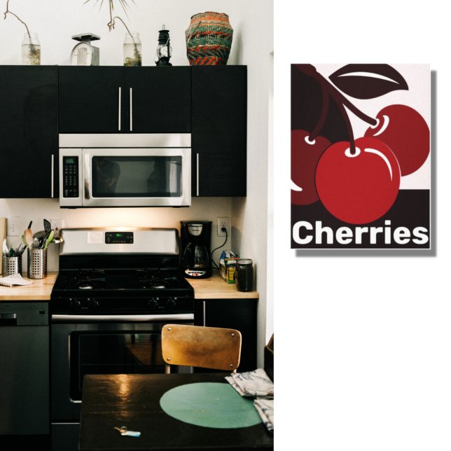 Red Cherry Fruit Kitchen Canvas Print (Creator Uploaded)