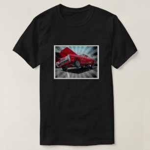Red Chevrolet Impala Lowrider Classic Car T-Shirt