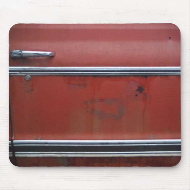 Red Chevy silver trim Mouse Pad (Front)