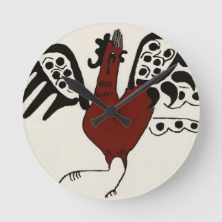 Red Chicken Clock