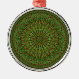 Red Chile Christmas Mandala Ornament