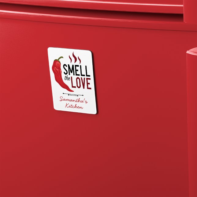 Red Chile Smell the Love Magnet (Creator Uploaded)