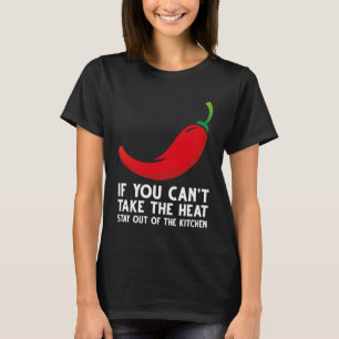 Red chili pepper kitchen with quote hot chili Pep T-Shirt