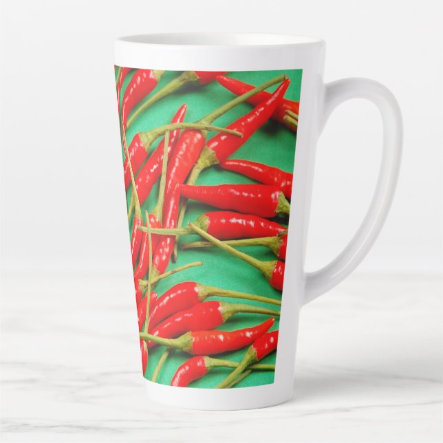 Red chili peppers latte mug (Right)