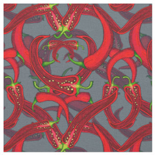 red chili peppers with fabric