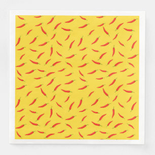Red Chilies Pattern Napkin