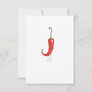 Red chilli funny thank you card