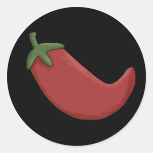 Red Chilli Pepper Classic Round Sticker