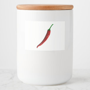 Red Chilli Pepper  Food Label