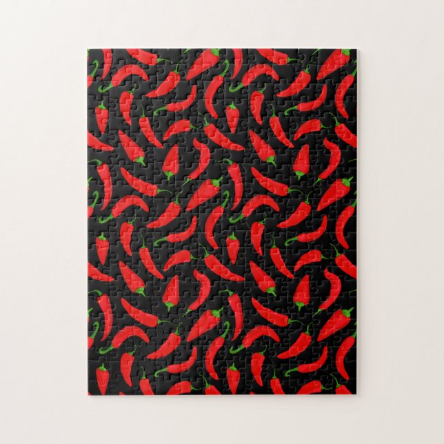 Red Chilli Pepper Fun Food Jigsaw Puzzle (Vertical)