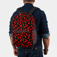 Red Chilli Pepper Hot and Spicy Monogram