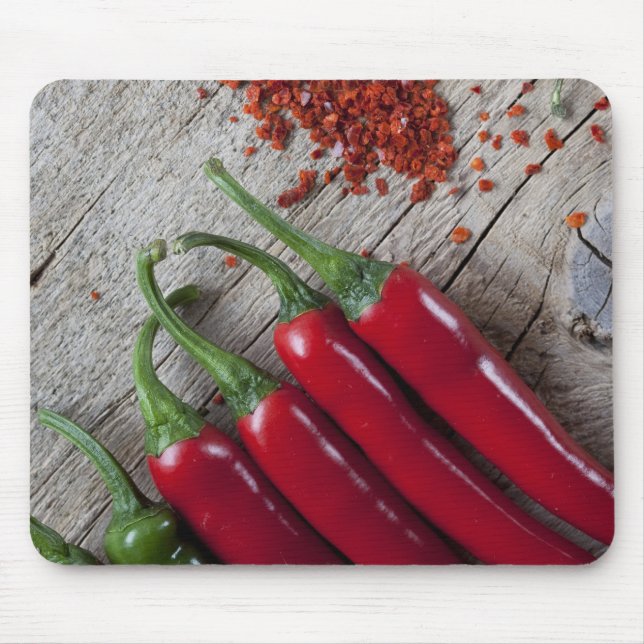 Red Chilli Pepper Mouse Pad (Front)