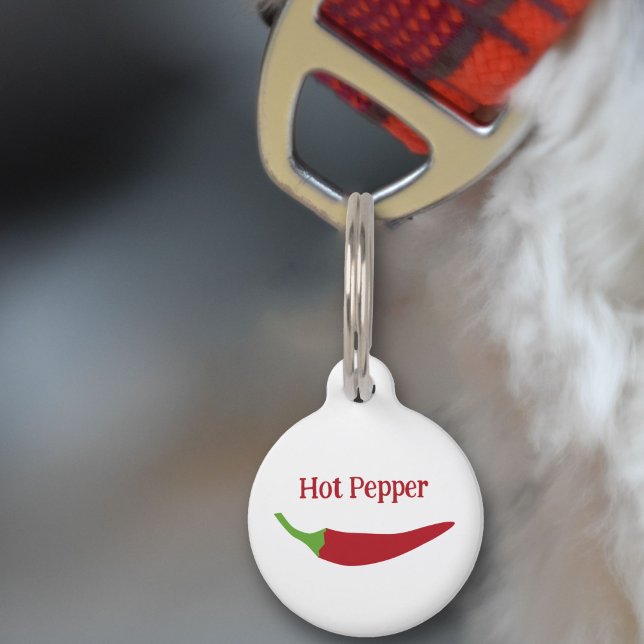 Red Chilli Pepper Pet Tag (Red Chili Pepper Pet Tag)