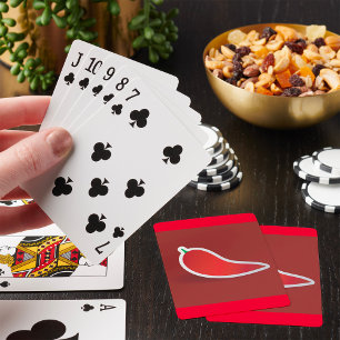 Red Chilli Pepper Playing Cards