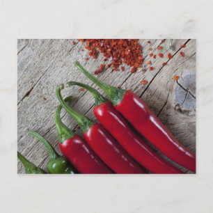 Red Chilli Pepper Postcard
