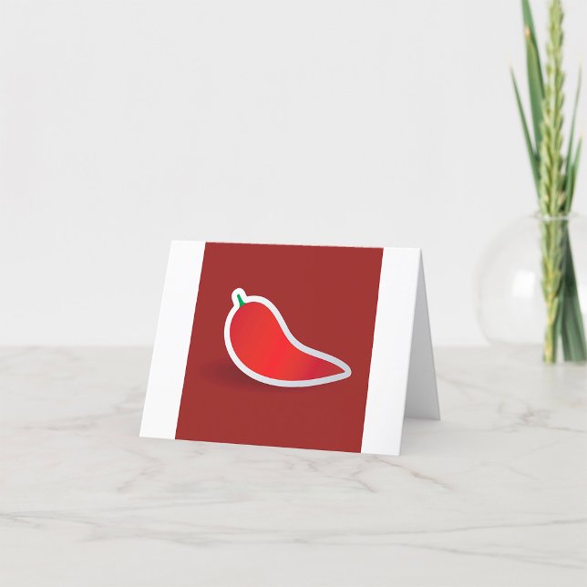 Red Chilli Pepper Thank You Card (Creator Uploaded)