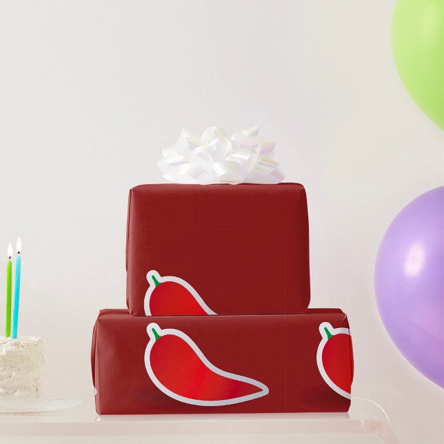 Red Chilli Pepper Wrapping Paper (Creator Uploaded)