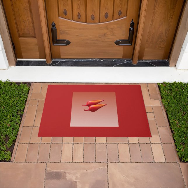 Red Chilli Peppers doormat (Outdoor)