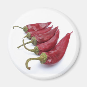 Red chilli peppers magnet