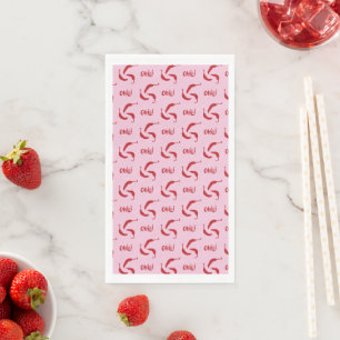 Red Chilli Peppers Pattern Paper Napkin