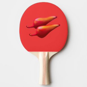 Red Chilli Peppers red ping pong paddle