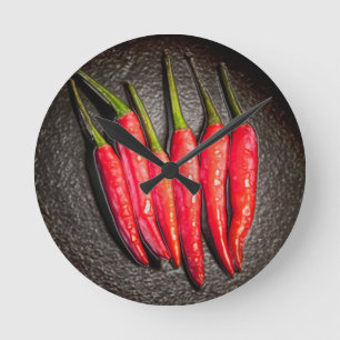 Red Chilli Peppers Wall Clock