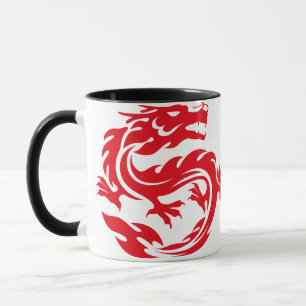 Red Chinese dragon Mug