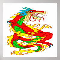 Red Chinese Dragon