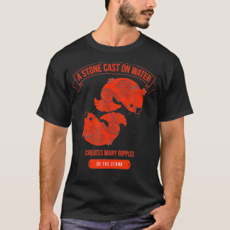 Red Chinese Koi Fish Lanterns Asian Wisdom T-Shirt