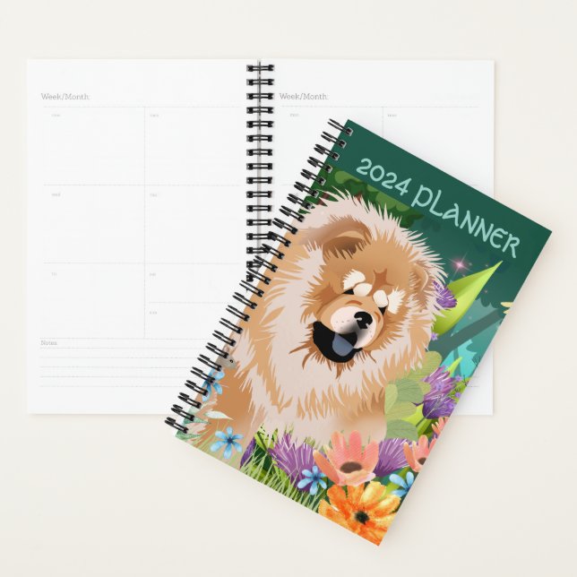 RED CHOW 2024 Daily Planner customise text (Display)