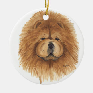 Red chow ornament