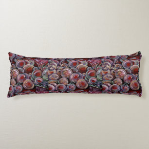 Red Christmas Balls Body Cushion