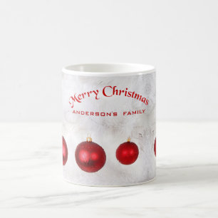 Red Christmas Balls Coffee Mug