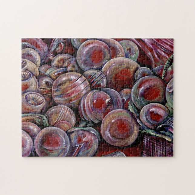 Red Christmas Balls Jigsaw Puzzle (Horizontal)