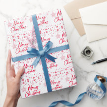 Red Christmas Border Snowflakes & Star Ornaments