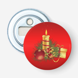 Red Christmas Bottle Opener