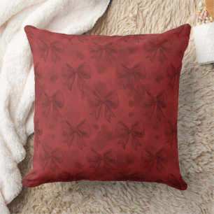 Red Christmas Bows Cushion