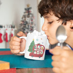Red Christmas Bus Tree Child Name Love Santa  Coffee Mug<br><div class="desc">Red Christmas Bus Tree Child Name Love Santa. Personalise the text to your requirements.</div>