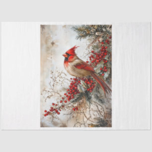 Red Christmas Cardinal Tissue Paper
