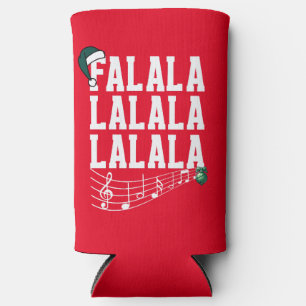 Red Christmas Carrol Themed Can Cooler